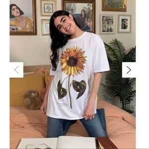 Urban Outfitters Sunflower T-Shirt Dress